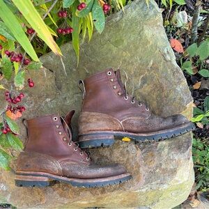 Nicks Handmade Boots | BuilderPro Brown Leather & Suede Work Boots size 10D